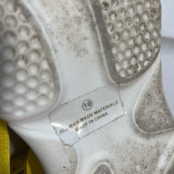 Liliana | Yellow | platform studded ankle strap sandal | Size 10 - Picture 5 of 9